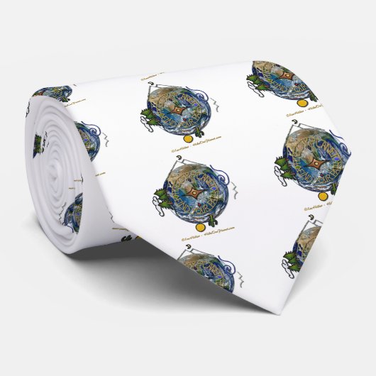 地球ハイキングハイカーのソウルコンパス ネクタイ (ロール)