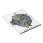 地球ハイキングハイカーのソウルコンパス ノートパッド (アングル)