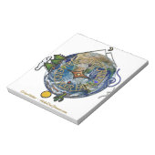 地球ハイキングハイカーのソウルコンパス ノートパッド (回転)