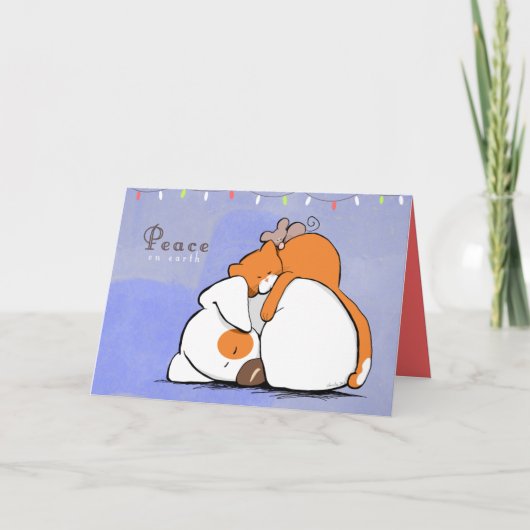 地球パッチnの錆ついた休日の平和 シーズンカード (正面)