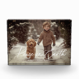 地球パーソナライズされた平和フォトブロック フォトブロック