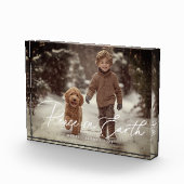 地球パーソナライズされた平和フォトブロック フォトブロック (右)