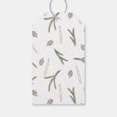 地球パーソナライズされた聖降誕祭の平和 ギフトタグ (裏面)