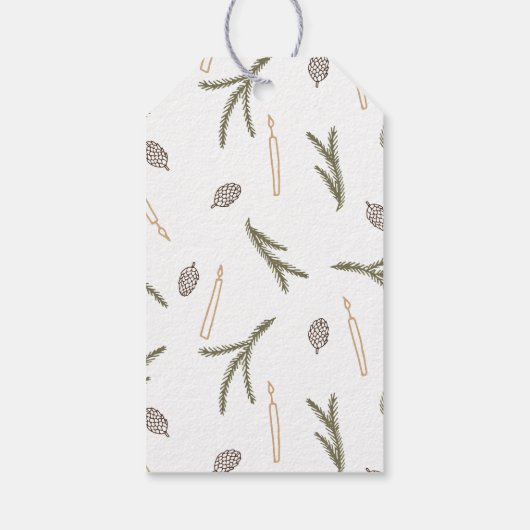 地球パーソナライズされた聖降誕祭の平和 ギフトタグ (裏面)