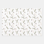 地球パーソナライズされた聖降誕祭の平和 ラッピングペーパーシート (正面3)