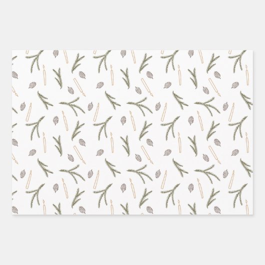 地球パーソナライズされた聖降誕祭の平和 ラッピングペーパーシート (正面3)