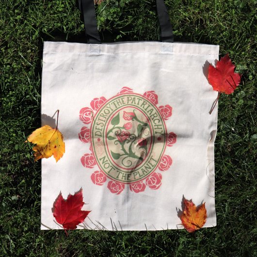 地球フェミニストではなく家父長制を破壊する トートバッグ