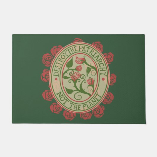 地球フェミニストではなく家父長制を破壊する ドアマット (正面)