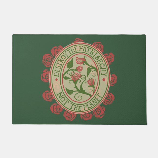 地球フェミニストではなく家父長制を破壊する ドアマット (正面)