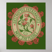 地球フェミニストではなく家父長制を破壊する ポスター (正面)