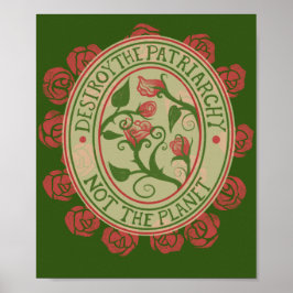 地球フェミニストではなく家父長制を破壊する ポスター