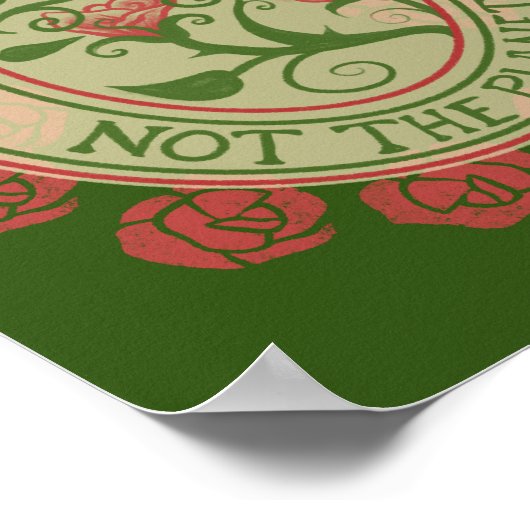 地球フェミニストではなく家父長制を破壊する ポスター (角)