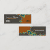 地球フラクタルプロファイルカード スキニー名刺 (正面/裏面)