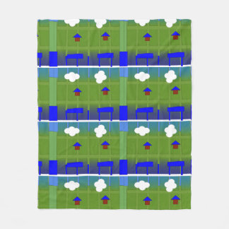 地球ブランケット フリースブランケット