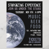 地球プラネタリウムイベント広告 チラシ (正面)