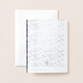 地球ホイルのクリスマスカードの写真の出生の平和 箔カード (裏面封筒付き)