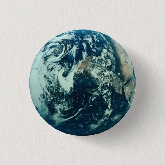 地球ボタン 缶バッジ (正面)