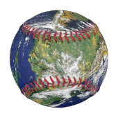 地球ポートレート 野球ボール (裏面)