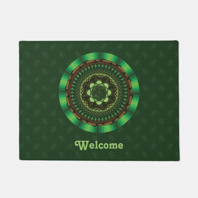 地球マンダラフォーマット ドアマット (正面)