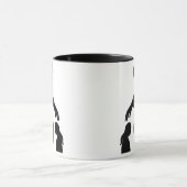 地球ミニマリストに到達するインスピレーション神 マグカップ (中央)