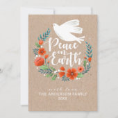 地球モダンの平和をスクリプト写真 シーズンカード (正面)