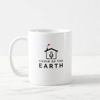 地球ロゴの合唱団 コーヒーマグカップ