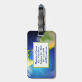 地球ワールドプラネットデザインラゲッジタグ ラゲッジタグ (裏面縦)