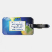 地球ワールドプラネットデザインラゲッジタグ ラゲッジタグ (裏面横)