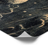 地球ヴィンテージのポスターに向けた太陽の反射 ポスター (角)