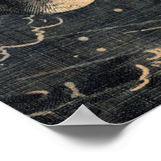 地球ヴィンテージのポスターに向けた太陽の反射 ポスター (角)