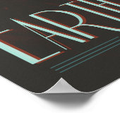 地球ヴィンテージ宇宙旅行ポスター ポスター (角)