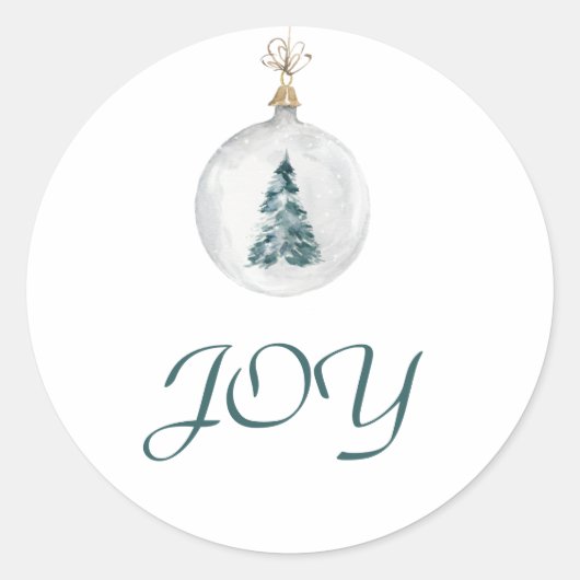 地球ヴィンテージ水の色の喜び ラウンドシール (正面)