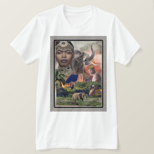 地球上で最も古くから人が住む地域 • Tシャツ (デザイン正面)