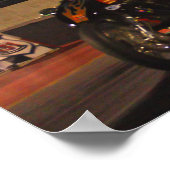 「地球上で最も速いトップ燃料ドラッグバイク」 ポスター (角)