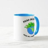 地球上のエンドウ豆 マグカップ (正面右)