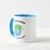 地球上のエンドウ豆 マグカップ (正面左)