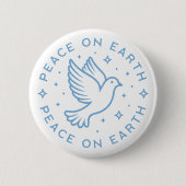 地球上の平和は青い美学を持っている 缶バッジ (正面)