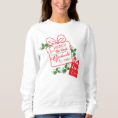 地球上の平和 善意 クリスマスTシャツ スウェットシャツ (正面)