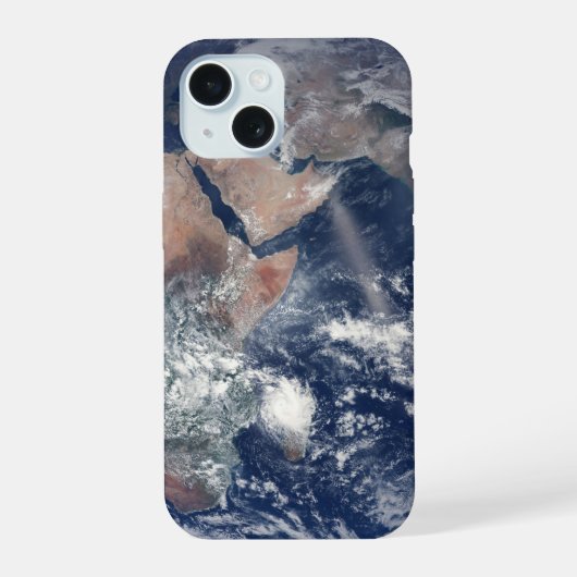 地球上の東半球 iPhone 15ケース (裏面)
