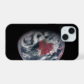 地球上の植物の成長 iPhone 15ケース (裏面横)