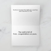 "地球上昇"、宇宙からのこれの最初写真 カード (内部)