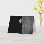 "地球上昇"、宇宙からのこれの最初写真 カード (黄色い花)