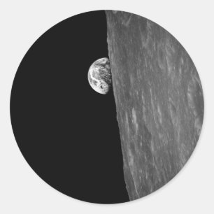 "地球上昇"、宇宙からのこれの最初写真 ラウンドシール
