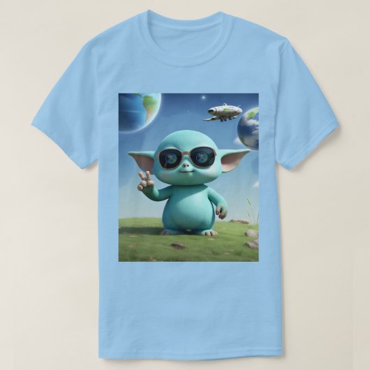 地球人へ平和を Tシャツ (デザイン正面)