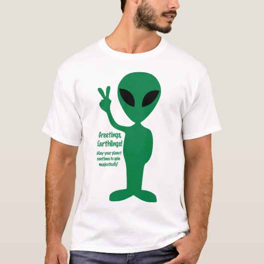 地球人よ、こんにちは！ Tシャツ (正面)