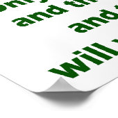 地球保の緑 ポスター (角)