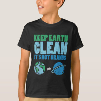 地球保は天王星ではないシャツEaをおもしろい清める Tシャツ