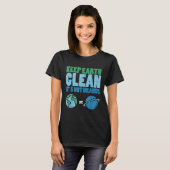地球保は天王星ではないシャツEaをおもしろい清める Tシャツ (正面フル)