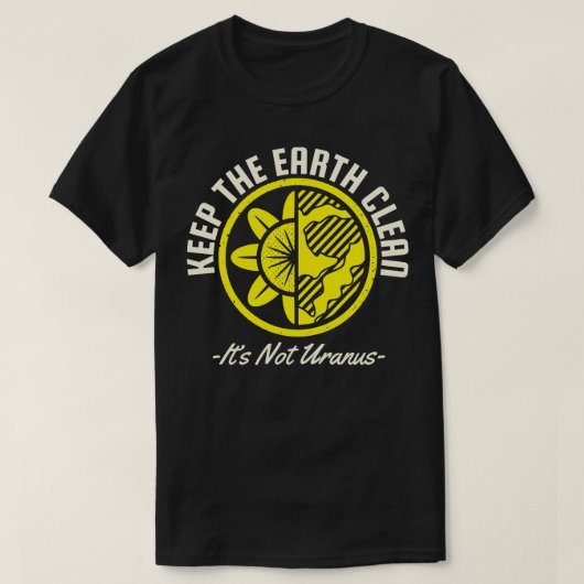 地球保は天王星ではない Tシャツ (デザイン正面)