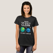 地球保は天王星の環境保護をクリーン Tシャツ (正面フル)